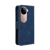 For vivo V40e 5G / iQOO Z9S 5G Skin Feel Calf Texture Card Slots Leather Phone Case(Blue)