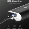 CYCLINGBOX Aluminum Alloy Double-Headed Bike Headlights Can Be Rotated 360 Degree Bracket USB Portable Charging Bike Lights Travel Equipment(Black)