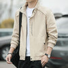 Autumn / Winter Men Jacket Casual Coat, Size: M(2110 Without Velvet Khaki)