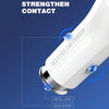 LDNIO C511Q 36W QC 3.0 Phone Fast Charger Dual-USB Ports Smart Car Charger with 8 Pin Cable