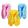 2 PCS PVC Children Inflatable Swimwear Children Life Jacket, Colour: M (Yellow)