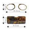 Mini Clip Nose Style Presbyopic Glasses without Temples, Positive Diopters:+2.50(Blue)