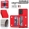 For Samsung Galaxy Note20 Ultra Crossbody Dual-buckle Wallet RFID Back Leather Phone Case(Red)