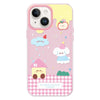 For iPhone 14 Plus Skin Feeling Jelly TPU Hybrid PC Phone Case(Weather Pink)