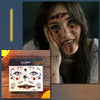 10pcs Halloween Scar Waterproof Tattoo Sticker Simulated Face Horror Stickers, Pattern: RM-044