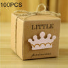 100 PCS European Style Wedding Princess Pattern Sugar Box, Size: 5.3*5.3*5.3cm