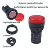 CHINT ND16-22DS LED Signal Light Power AD Indicator Lights, Model: 24V (Yellow)