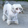 Transparent Dog Raincoat, Green, M, Waterproof