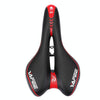 YAFEE YF-1034-3 Soft Mountain Bike Seat Mountain Bike Hollow Breathable Saddle Seat Cushion Bicycle Seat(Black Red)