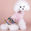 Pink Dog Skirt, XXL - Winter Warm Wool & Cotton, Small Breeds