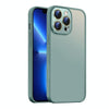 For iPhone 13 Pro Max Nano Semi-transparent Frosted Skin Feel Phone Case(Deep Cyan)
