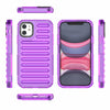 For iPhone 11 High Transparency TPU Hybrid PC Airbag Phone Case(Transparent Purple)