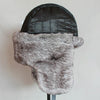 Winter Outdoor Warm Checkered Pattern Bomber Hat Flight Cap, Hat Size:L58-60cm(Gray White)
