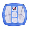 Indoor Golf Practice Net Square Cut Rod Folding Set Net(Blue)