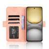 For Realme C75 4G Skin Feel Calf Texture Card Slots Leather Phone Case(Pink)