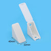 100 PCS Plastic Thickened Corner Connector Furniture Right Angle Board Bracket with Cover, Size: L