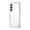 For Samsung Galaxy A56 Transparent Plating Fine Hole Phone Case(Silver)