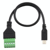 Micro USB Male to 5 Pin Pluggable Terminals Solder-free USB Connector Solderless Connection Adapter Cable, Length: 30cm