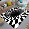 3D Geometric Stereo Trap Vision Living Room Bedroom Carpet, Size: 50x80cm(Rectangular Vision G)