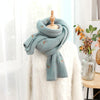 Winter Students All-Match Knitting Thickening Warm Small Fresh Scarf, Size:210 x 40cm(Fawn-Gray)