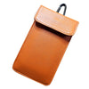 RFID Signal Blocking Bag for 6.5" Phones (Light Brown)