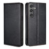 For Samsung Galaxy S25 5G Gloss Oil Solid Color Magnetic Leather Phone Case(Black)