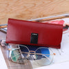 K064 Multifunctional Vegetable Tanned Leather Glasses Storage Box(Natural Color)