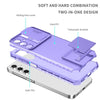 For Samsung Galaxy A16  4G / 5G Stereoscopic Holder Sliding Camshield Phone Case(Purple)
