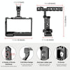 PULUZ Video Camera Cage Filmmaking Rig with Handle for Sony Alpha 7C / ILCE-7C / A7C(Black)