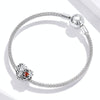 S925 Sterling Silver Beating Heart Beads DIY Bracelet Necklace Accessories