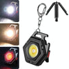 E-SMARTER W5131 Mini Keychain Strong Light Portable Flashlight, Specification: Black+Tripod