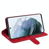 For Samsung Galaxy S21 FE R64 Texture Single Horizontal Flip Protective Case with Holder & Card Slots & Wallet& Photo Frame(Red)