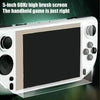 E6 Handheld Game Console 5 Inch IPS Screen Retro Gamebox  With 2 Handles 64GB(White)
