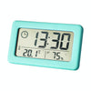 YD005 Mini Light and Thin LCD Screen Temperature/Humidity Meter Electronic Clock(Blue)
