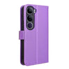 For vivo V40 Lite 4G / 5G IDN Diamond Texture Leather Phone Case(Purple)
