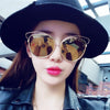 Metal Frame Cat Eye Sunglasses