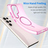 For Samsung Galaxy S23 Ultra 5G MagSafe Frosted Translucent TPU + PC Full Coverage Phone Case(Pink)