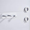 Wall Mounted Hair Dryer Holder Hole-Free Bathroom Space Aluminum Multifunctional Shelf, Style: Small With 2 Loops Silver