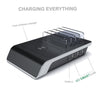 UD09 4 USB Ports Qi Standard Wireless Charger Phone Desktop Stand Holder, AU Plug