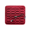 Car USB Seat Heater Cushion Warmer Cover Winter Heated Warm Mat, Style: Square (Red)