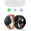 Ochstin 5HK3 Plus 1.36 inch Round Screen Bluetooth Smart Watch, Strap:Leather(Black)