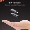 2 in 1 8 Pin to USB and Type-C Charging OTG Adapter(Grey)