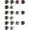 KUQIBAO Motorcycle Smart Bluetooth Sun Protection Double Lens Safety Helmet, Size: XXL(White+Black Tail)
