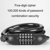 Mountain Bike Riding Anti-theft Key Combination Lock, Size: Upgrade Positioning(Black)