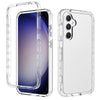 For Samsung Galaxy S23 FE 5G Shockproof Clear Gradient PC + TPU Phone Case(Transparent)