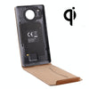 Lumia 950 XL Leather Wallet Case, Brown - QI Wireless Charging