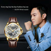 OLEVS 6661 Men Fashion Luminous Waterproof Mechanical Watch(White + Gold)