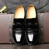 Men Summer Hole Shoe Slip-on Dress Business Shoes, Size:47(Black)