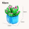 13006 CAYI Succulent Potted Plant Small Particle Puzzle Building Block Toy