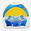 KingpouSports K9002 5 in 1 Children Anti-fog Diving Swimming Goggles + Swimming Cap + Nose Clip + Earplugs + Mirror Buckle Set(Orange Starfish)